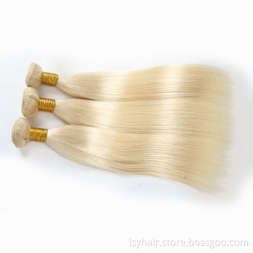 100% Full Cuticle Aligned High Quality 100 Human Hair Double Drawn Brazilian Hair extensions 613 human hair